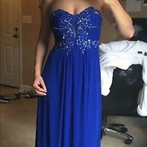 Royal blue formal dress